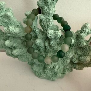 Green Stone Beaded Bracelet